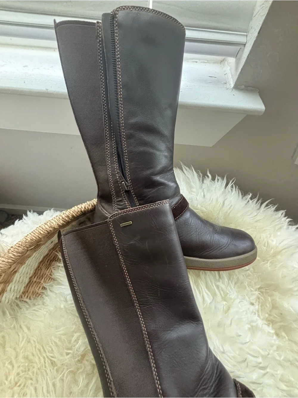 Women Brown Waterproof Mid-Calf Boot Buckle chaco Mara brown leatger 7.5 8 mint